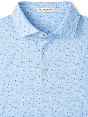 Peter Millar "Melody" Performance Polo!  Sky - Large - NWT & Sealed